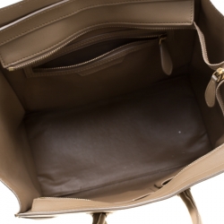 مملوكة مسبقًا Celine Beige Leather Vermillion Mini Luggage Tote