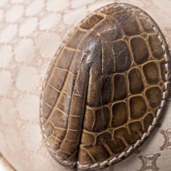 Pre Owned Celine Brown/Beige Macadam Canvas Tote Bag