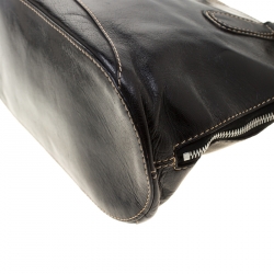 Pre Owned Celine Black Leather Bowler Bag
