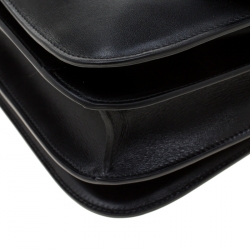 Pre Owned Celine Black Leather Medium Classic Box Shoulder Bag