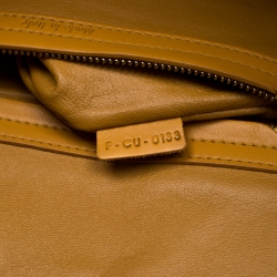 Pre Owned Celine Mustard Suede Medium Phantom Luggage Tote