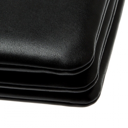 Pre Owned Celine Black Leather Large Trio Crossbody Bag  