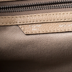 Pre Owned Celine Beige Leather Mini Luggage Tote
