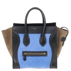 Pre Owned Celine Tricolor Mini Lugggage Tote