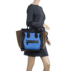 Pre Owned Celine Tricolor Mini Lugggage Tote