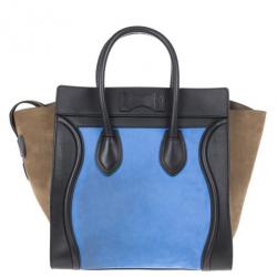 Pre Owned Celine Tricolor Mini Lugggage Tote