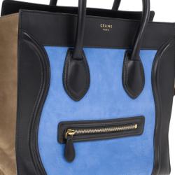 Pre Owned Celine Tricolor Mini Lugggage Tote