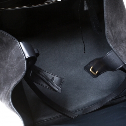 Pre Owned Celine Black Nubuck and Leather Medium Phantom Luggage Tote