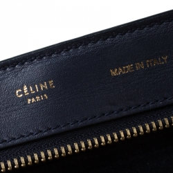 Pre Owned Celine Tri Color Leather and Suede Large Trapeze Tote