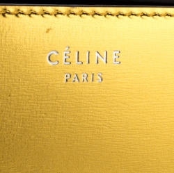 Pre Owned Celine Metallic Gold Leather Medium Classic Box Shoulder Bag