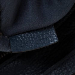 Pre Owned Celine Prussian Leather Nano Luggage Tote