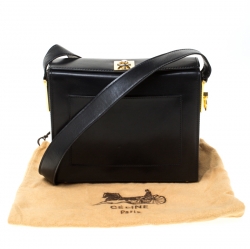 Pre Owned Celine Black Leather Shoulder Bag