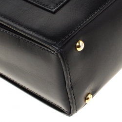 Pre Owned Celine Black Leather Shoulder Bag