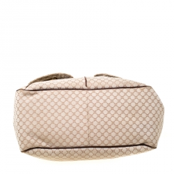 Pre Owned Céline Beige/Brown Monogram Canvas and Leather Satchel