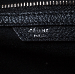 Pre Owned Celine Black Leather Mini Luggage Tote