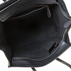 Pre Owned Celine Black Leather Mini Luggage Tote