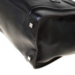 Pre Owned Celine Black Leather Mini Luggage Tote