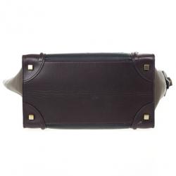 Pre Owned Celine Tri-color Mini Luggage Tote
