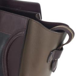 Pre Owned Celine Tri-color Mini Luggage Tote