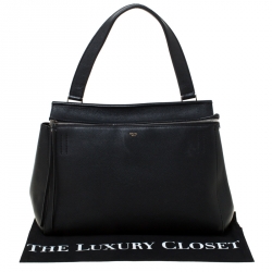 Pre Owned Celine Black Leather Medium Edge Bag