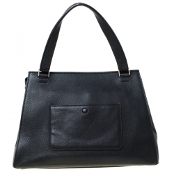 Pre Owned Celine Black Leather Medium Edge Bag