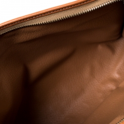 Pre Owned Celine Brown Macadam Leather Clutch