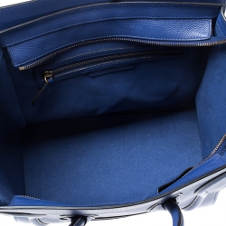 Pre Owned حقيبة سيلين ميني لاغيدج جلد أزرق