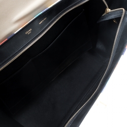 مملوكة مسبقًا حقيبة سيلين ترابيز متوسطة كانفاس وجلد سوداء/ بيج