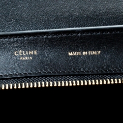 Pre Owned Celine Tri Color Leather Medium Trapeze Bag