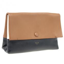 Pre Owned Celine All Soft Calfskin Mellow Shoulder Bag and Pouch