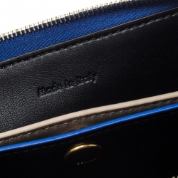 Pre Owned Celine Bicolor Leather Duo Clutch