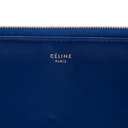 Pre Owned Celine Bicolor Leather Duo Clutch
