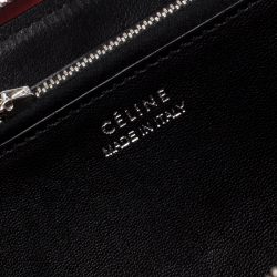 Pre Owned Celine Orange Leather Multi-function Zip Around Wallet