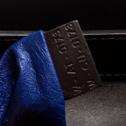 Pre Owned Celine Tri Color Leather Mini Luggage Tote