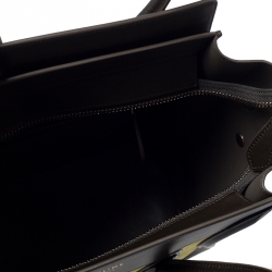 Pre Owned Celine Tri Color Leather Micro Luggage Tote