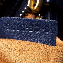 Pre Owned Celine Tri Color Leather Micro Luggage Tote