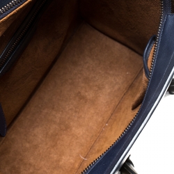 Pre Owned Celine Tri Color Leather Micro Luggage Tote