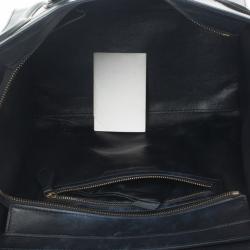 Pre Owned Celine Tricolor Mini Luggage Leather and Suede Tote 