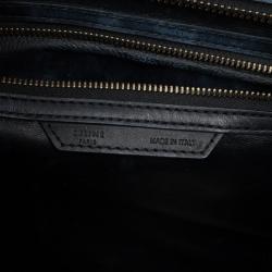 Pre Owned Celine Tricolor Mini Luggage Leather and Suede Tote 