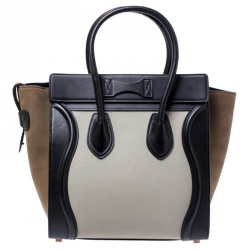 Pre Owned حقيبة يد سيلين مايكرو لاغيدج جلد نوبوك وجلد ثلاثية  اللون