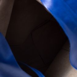 Pre Owned Celine Royal Blue Leather Cabas Hobo