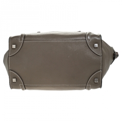 Pre Owned حقيبة سيلين ميني لاغيدج جلد خضراء زيتونية