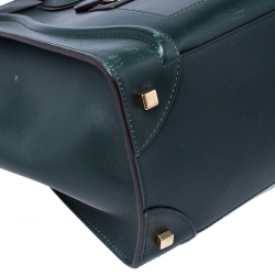 مملوكة مسبقًا حقيبة سيلين ميني لاغيدج جلد خضراء