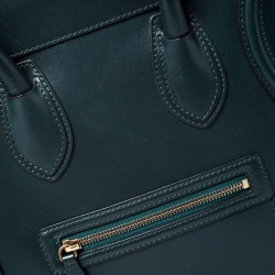 مملوكة مسبقًا حقيبة سيلين ميني لاغيدج جلد خضراء