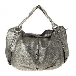 Pre Owned Celine Metallic Leather 'Bittersweet' Large Hobo Handbag