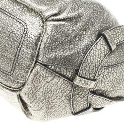 Pre Owned Celine Metallic Leather 'Bittersweet' Large Hobo Handbag