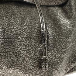 Pre Owned Celine Metallic Leather 'Bittersweet' Large Hobo Handbag