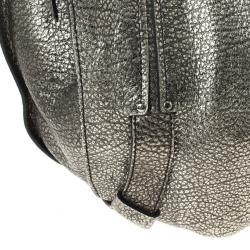 Pre Owned Celine Metallic Leather 'Bittersweet' Large Hobo Handbag
