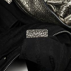 Pre Owned Celine Metallic Leather 'Bittersweet' Large Hobo Handbag