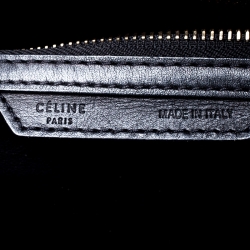 Pre Owned Celine Tricolor Leather and Nubuck Mini Luggage Tote